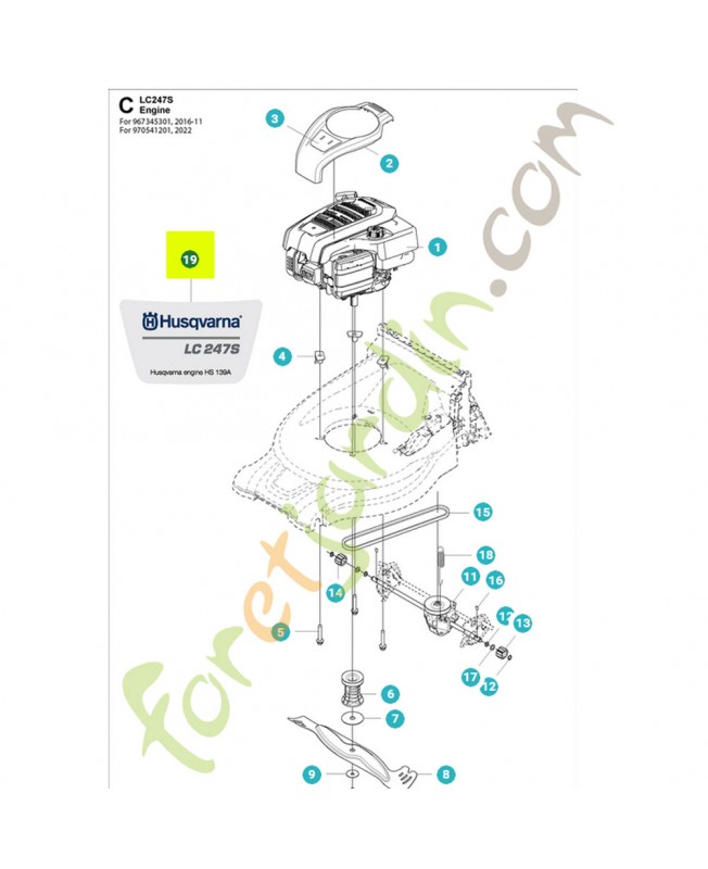 Autocollant model lc 247s