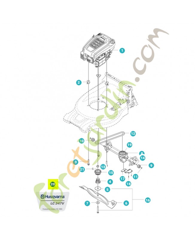 Autocollant model lc 347v