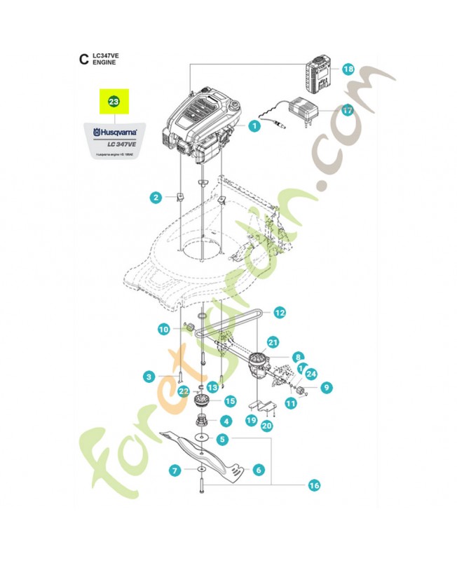 Autocollant modele lc 347ve