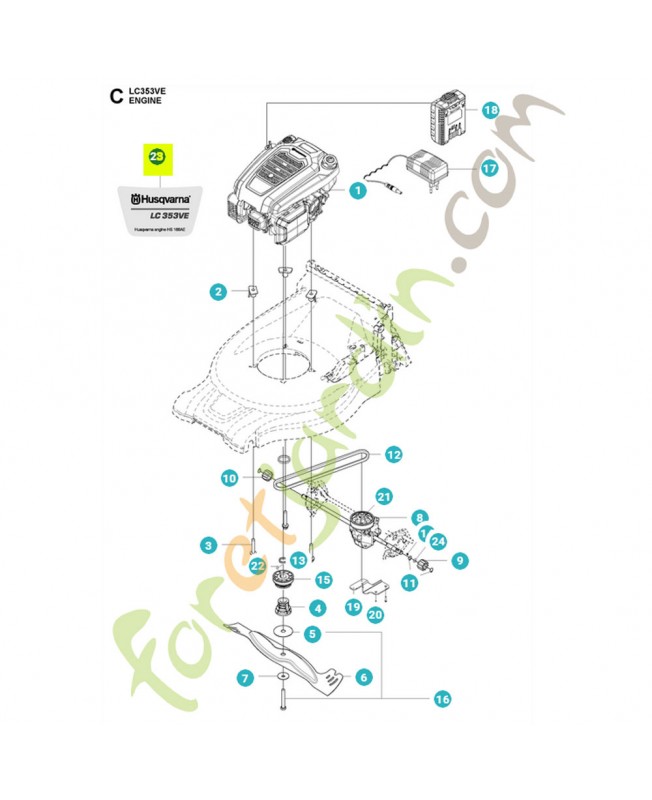 Autocollant lc 353ve