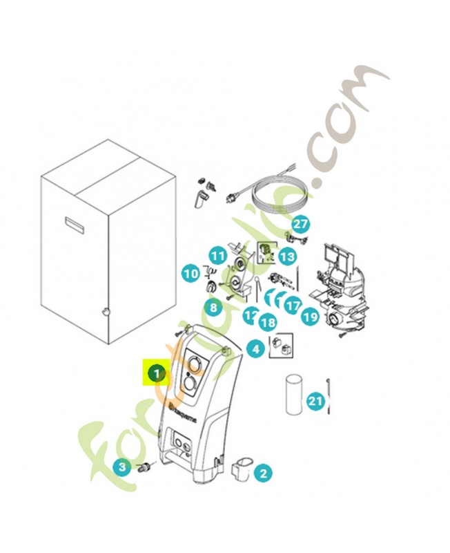 Couvercle 531240901- Pièce détachée Husqvarna