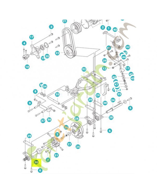Axe de starter référence 599442601