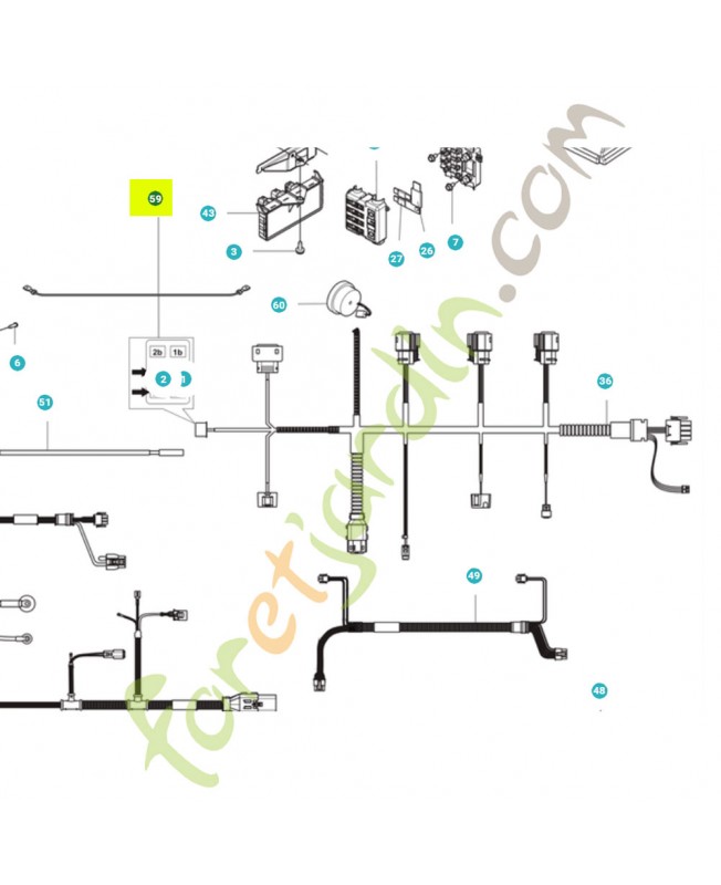 Harness p500 cabin light jumpe