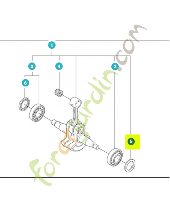 Joint radial 21.7x32x2.9 husqvarna ref. 525391201