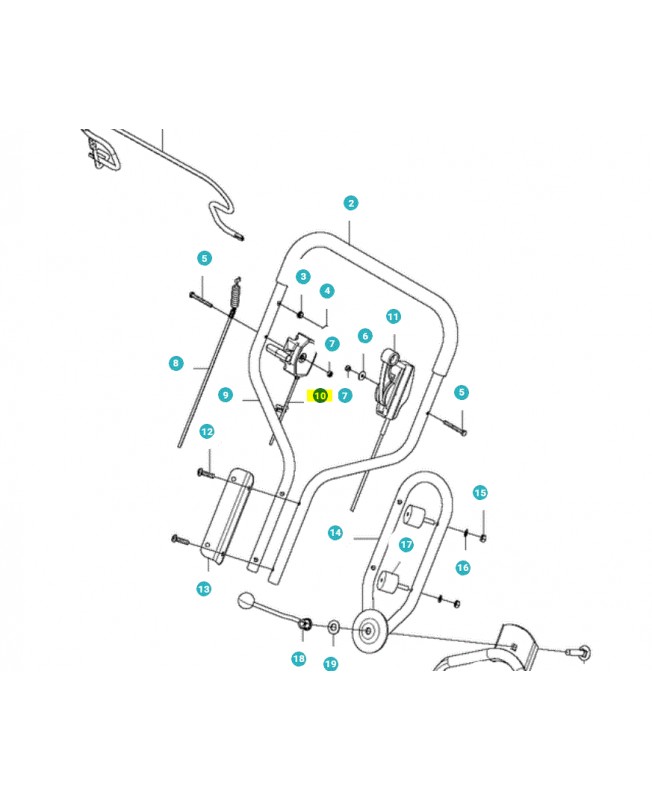 cable husqvarna 579203501