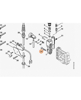 Vis m5x30 din 912-8.8 stihl réf : 9045-319-1070