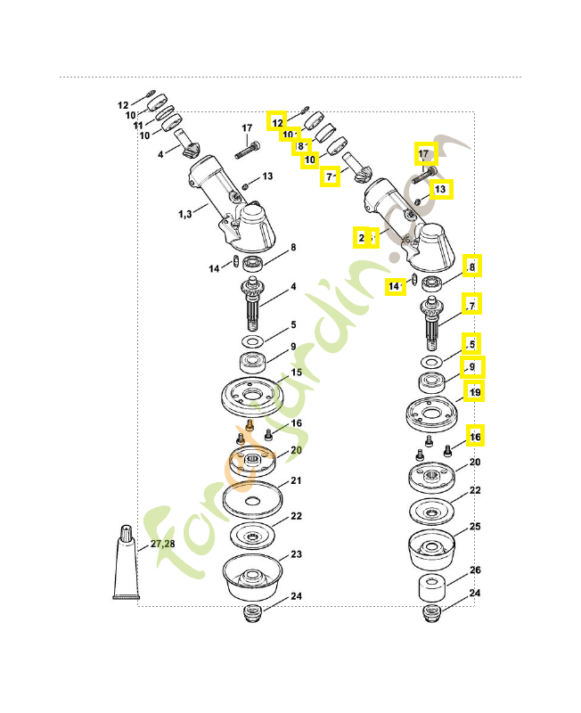 Réducteur Stihl ref. 4147-640-0113
