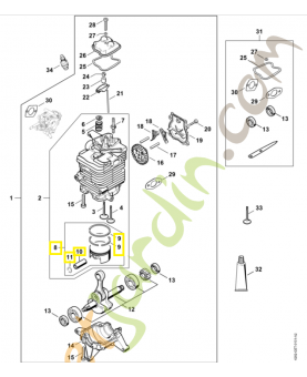 Piston ø 50 mm Stihl ref. 4282-030-2005
