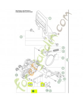 Kit tendeur de chaine S133 référence husqvarna 575260405