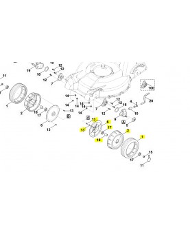 roue avant stihl 63787000415