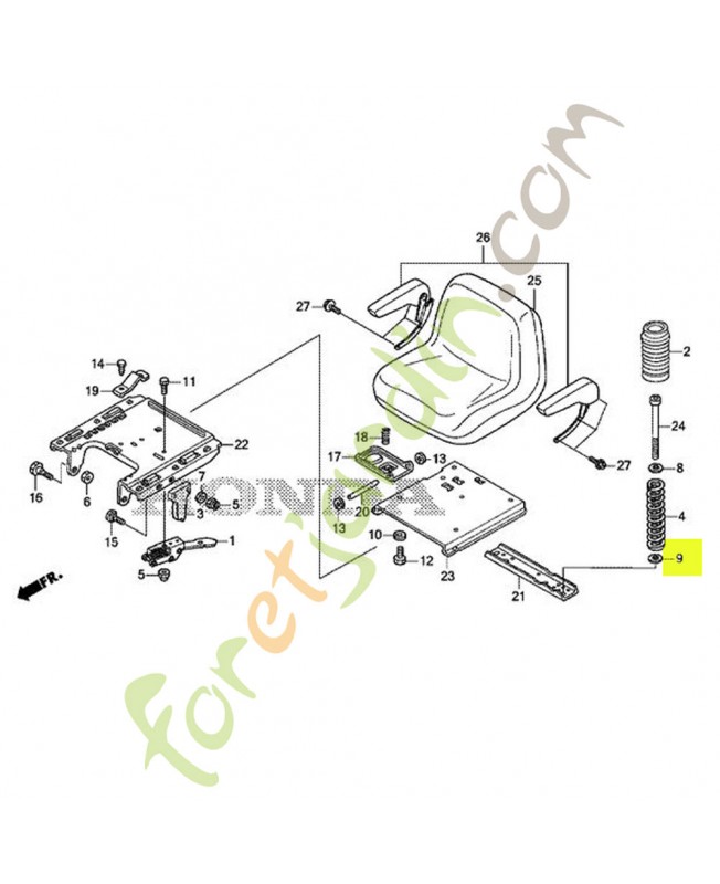Rondelle référence 80036Y09003