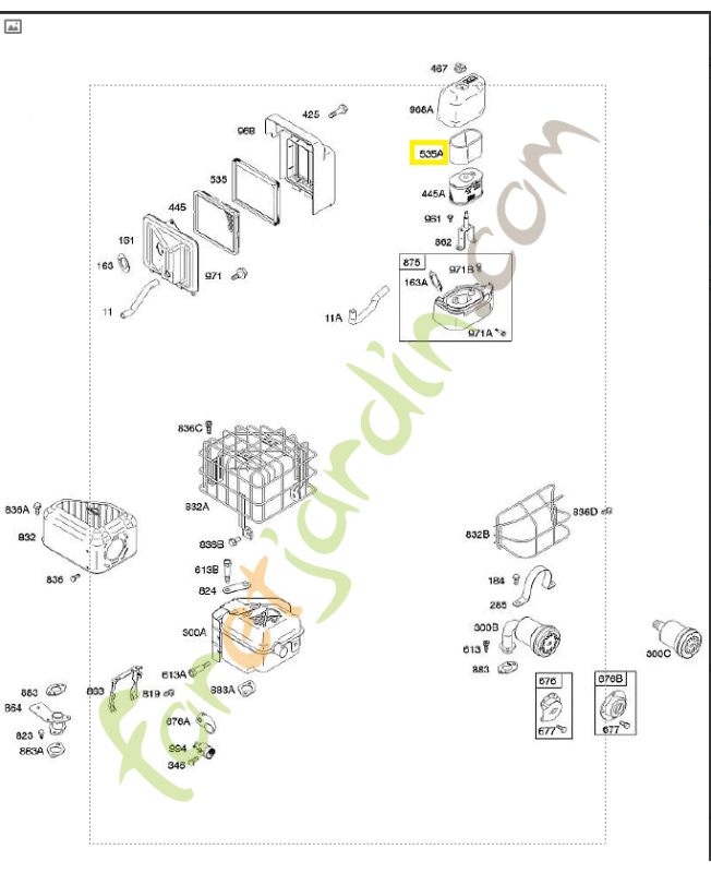 273356s Pré-filtre Briggs & Stratton