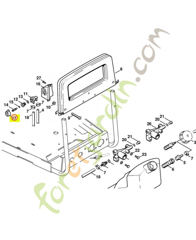 Commande dosage stihl réf : 4705-512-0400