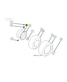 jante husqvarna 532106108 ou 532138337