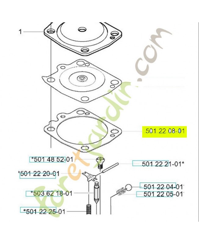 Joint Husqvarna réf. 501220801 en stock