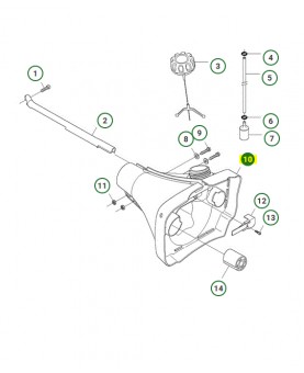 Réservoir à essence 503949303. Pièce de rechange Husqvarna