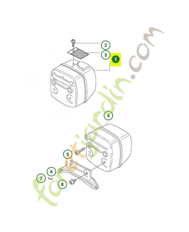 Pot d’échappement 536600501 et  544029702