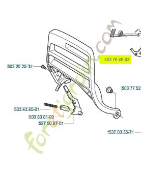 Protecteur 503764903- Pièce de détachée Husqvarna