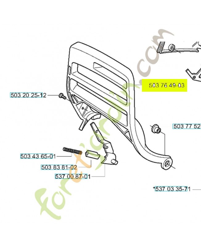 Protecteur 503764903- Pièce de détachée Husqvarna