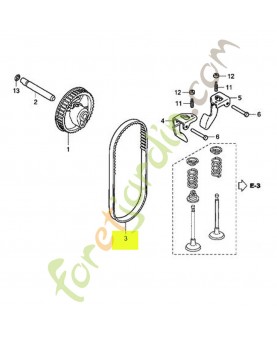 Courroie de distribution référence 14400-ZL8-013