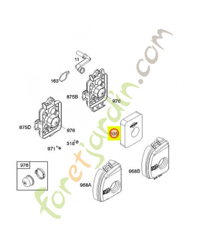799579 filtre mousse