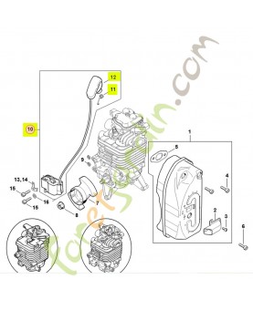 Module allumage br550/600 4282-400-1308 - Pièce détachée Stihl