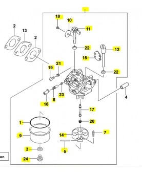 Carburateur Stihl ref. 0001-120-0605