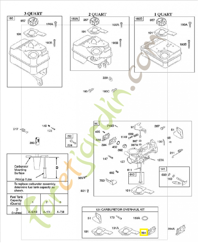 272538s Membrane carburateur Briggs & Stratton