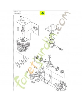 Bloc moteur court gz26smkii