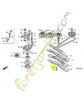Rondelle élastique référence 90502-VG3-000