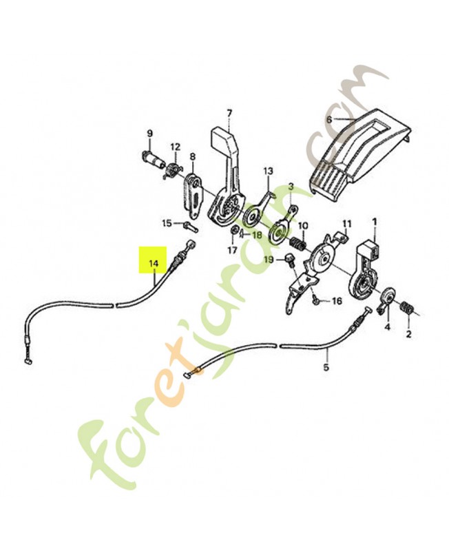Câble référence 54520-VB5-P01