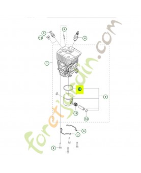 Segment husqvarna réf : 544098401
