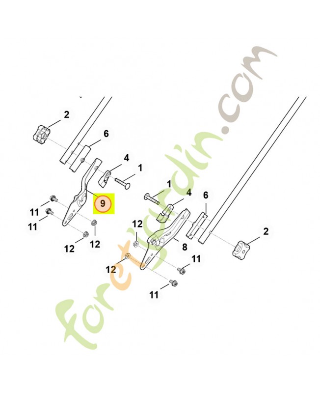 Partie inférieure de guidon