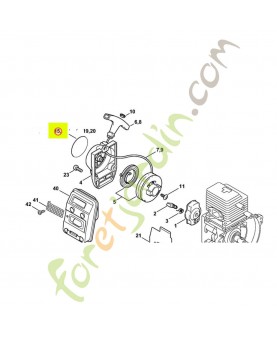 Plaque matricule fs 85 4137-967-1515- Pièce de détachée Sithl / Vicking