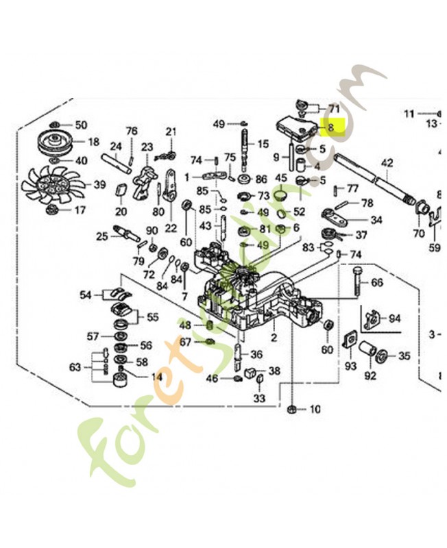 Réservoir référence 80008-VK1-003