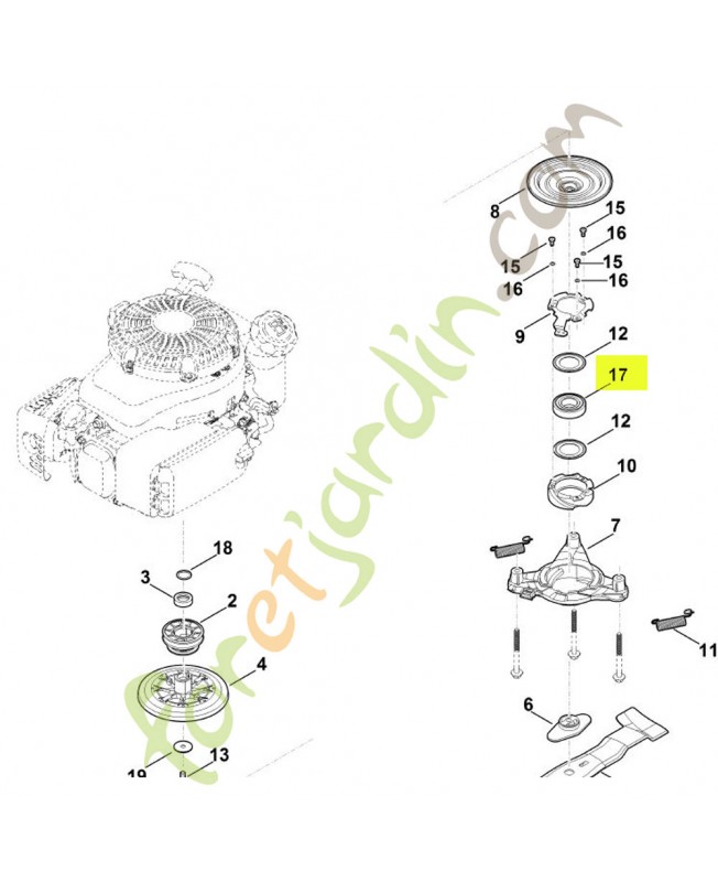 Rlt rainure a bille 6206-2 rs