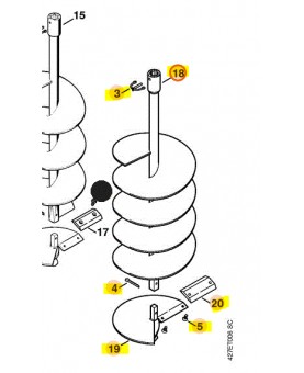 meche à terre diam 200 stihl ref. 4404-680-2020
