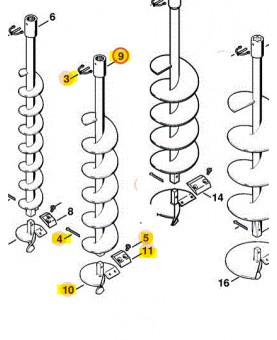 meche diam 90 stihl ref. 4404-680-2009