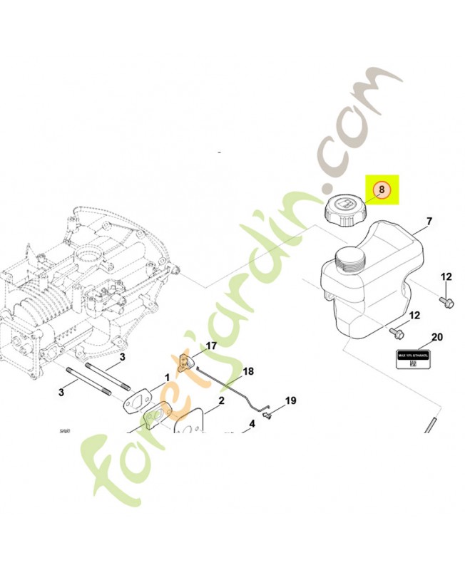 Bouchon de réservoir