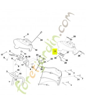 Platine Stihl ref. 6170-430-5200
