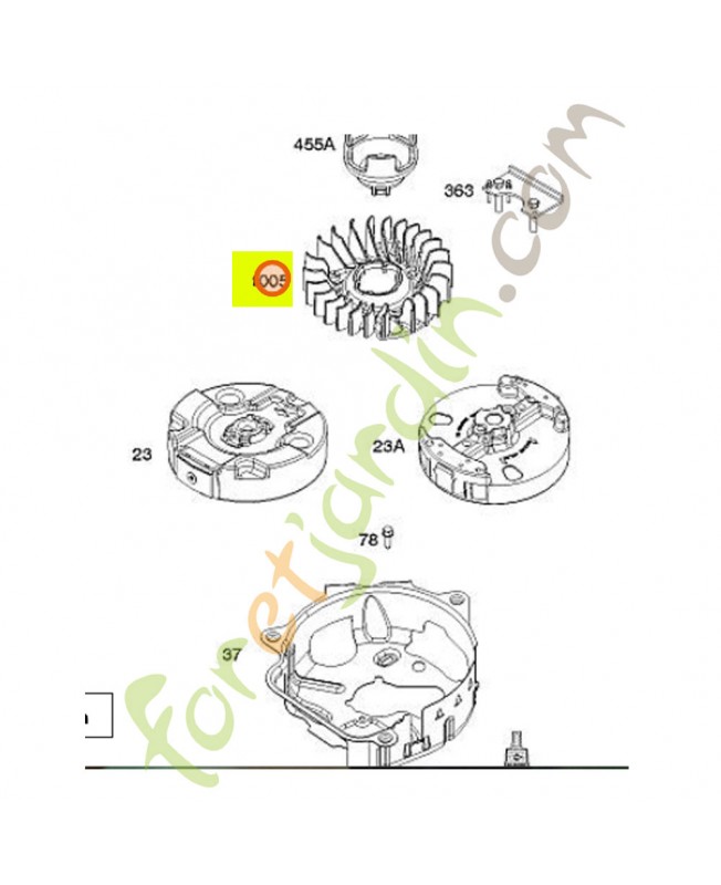 594102 ventilateur - volant moteur
