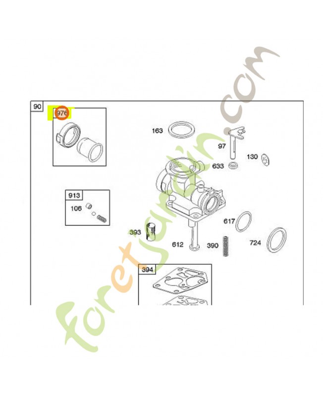 694394 Poire amorçage carbuRATEUR 0003-000-1317 -