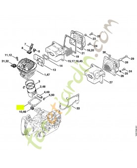 Joint de cylindre 1mm référence stihl 1128-029-2302