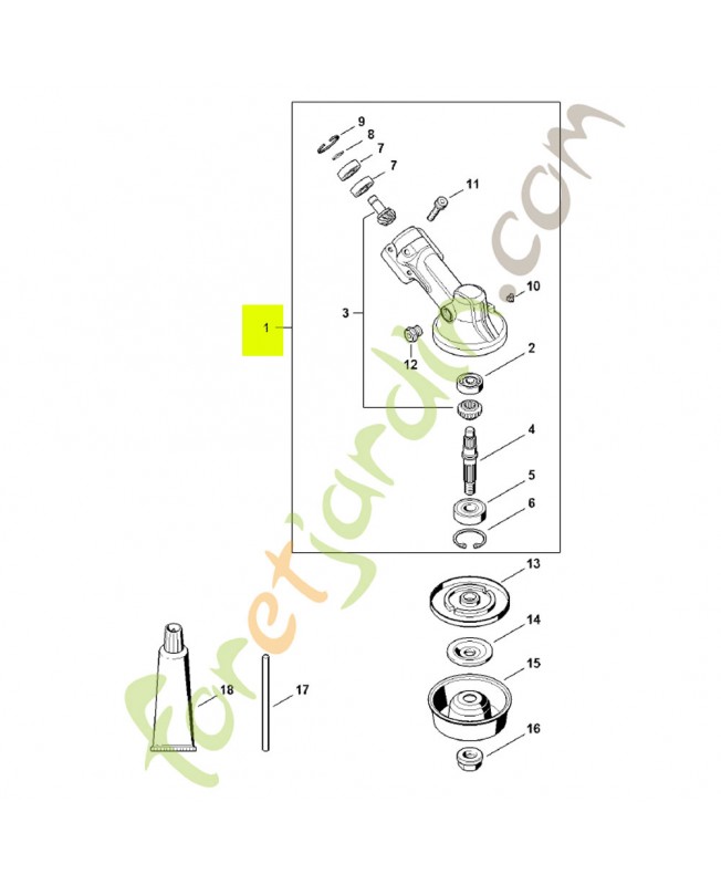 Réducteur fs/km Stihl ref. 4180-640-0114