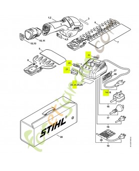 Chargeur batterie hsa 25 référence stihl 4515-430-2500