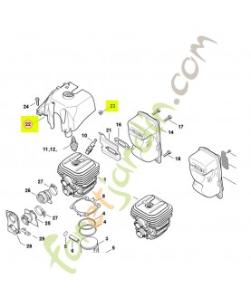 Capot de canalisation d'air