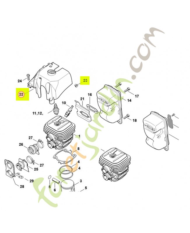 Capot de canalisation d'air