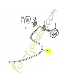 Cable comp. accelerateur