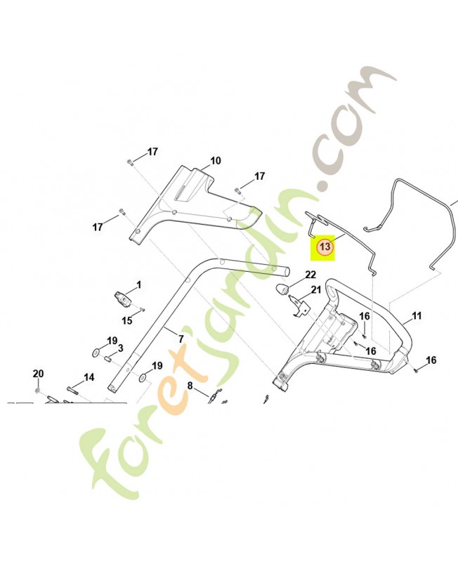 Levier de commande en stock