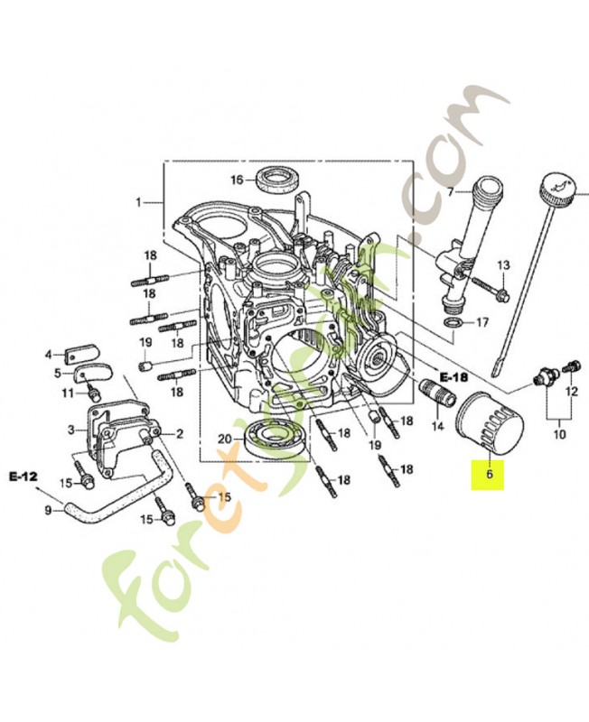 Cartouche de filtre à huile